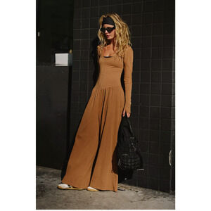 Free People Hot Shot Wide Leg Onesie Jumpsuit XS